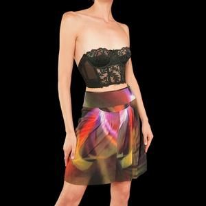 Vivienne Tam Mesh Aurora Skirt